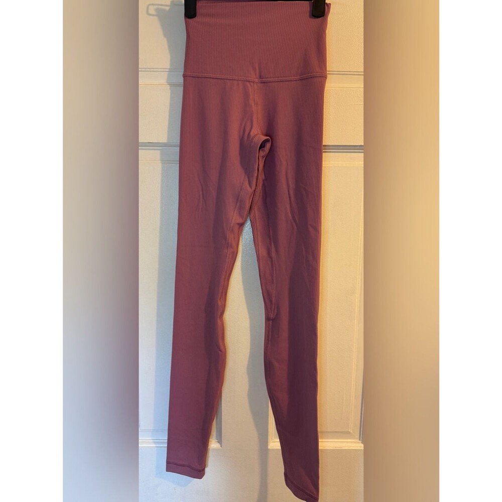 Lululemon Align Ribbed High-Rise Pant 28" Velvet Dust size 0